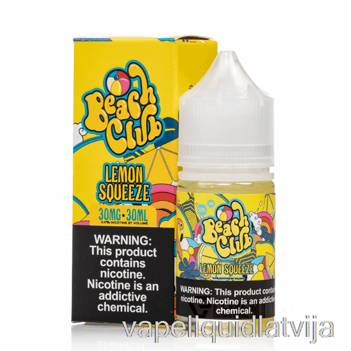 Citronu Spiede - Pludmales Klubu Sāļi - 30ml 30mg Vape šķidrums